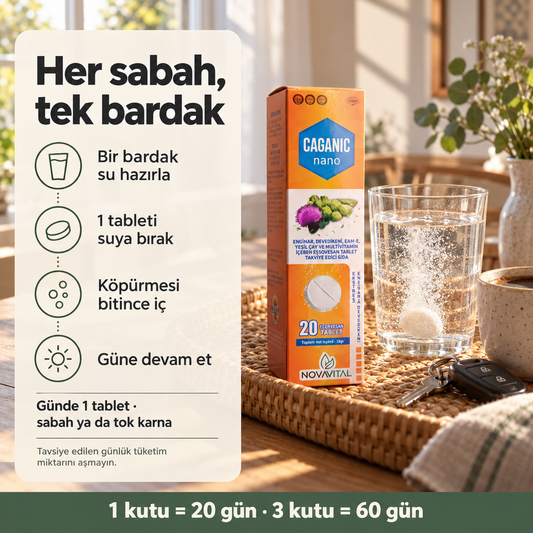 Caganıc Nano - Enginar ve Devedikeni İçeren Efervasan Tablet